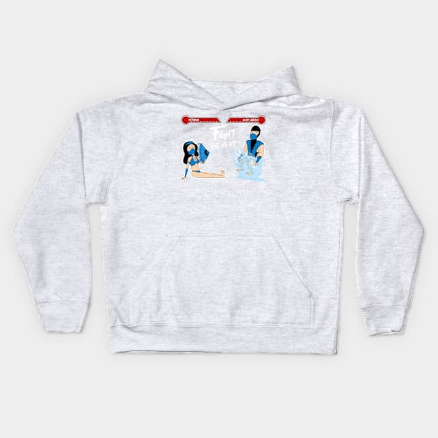 Too Hot to Fight Kids Hoodie by flying_eggplant